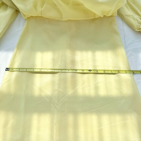 VTG 70's Handmade Gunne Sax Inspire Dot Embroid. Long Sleeve Prairie Dress Sz 6 - Picture 5 of 16